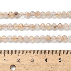 Природный желтый кварц нитей бисера&nbsp;LS-G-RM2025524-A03-4mm