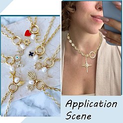 6 шт. латунные пружинные кольца-затворы&nbsp;KK-SC0006-10