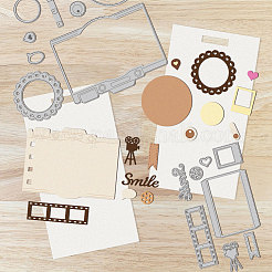 Kohlenstoffstahl Schneidwerkzeuge Schablonen&nbsp;DIY-WH0309-2100
