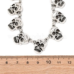Женские ожерелья-нагрудники с черепами на Хэллоуин&nbsp;LS-NJEW-A061-01AS