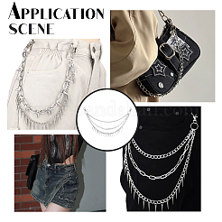 2 шт. железные конусные подвески на тело&nbsp;AJEW-UN0002-12