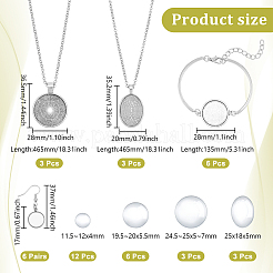 DIY-Sets zum Herstellen von baumelnden Ohrringen aus Messing&nbsp;SJEW-UN00001