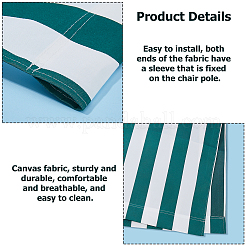 Стул в полоску с узором из ткани Оксфорд AJEW-WH0348-853B