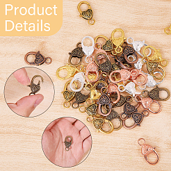 42 шт. 6 цвета сплава застежки-клешни омара FIND-CA0009-84