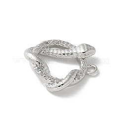 Латунные микропаве прозрачные подвески с фианитом&nbsp;KK-S505-03P-04