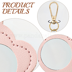 Вырезанная полая 2шт 2 цвета искусственная кожа подвесные украшения&nbsp;HJEW-CL0001-04B