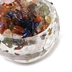 Натуральные смешанные драгоценные камни крошка дерево жизни украшения DJEW-Q010-01E