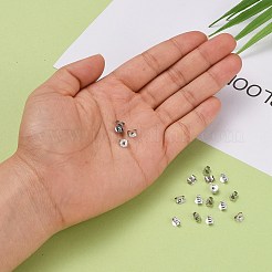 925 гайка для ушей из стерлингового серебра с родиевым покрытием STER-K167-039P