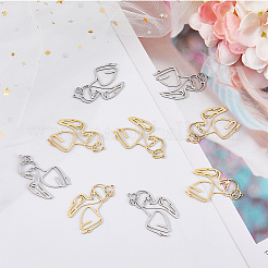 20 шт. подвески из нержавеющей стали 304 двух цветов&nbsp;STAS-DC0013-74