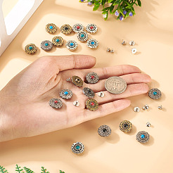 24 набор пуговиц из синтетического камня BUTT-TA0001-23