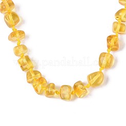 Ожерелья из натуральных янтарных самородков&nbsp;NJEW-T019-10