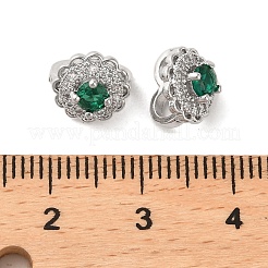 Colgante micropavé cubic zirconia de latón&nbsp;KK-P260-18P