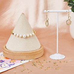 100 шт. Латунные дистанционные бусины KK-HS0015-31G