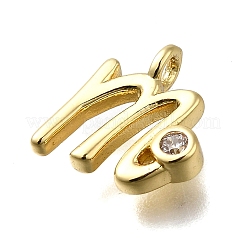 Латунные микро проложить кубического циркония подвески KK-B132-12G-M