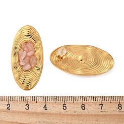 Orecchini ovali in acciaio inossidabile&nbsp;EJEW-D303-01G-04