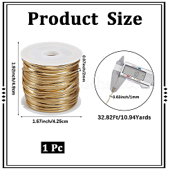 Шнур из искусственной кожи длиной 10 метр.&nbsp;LC-CL0001-03D