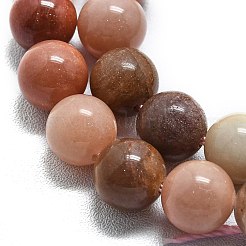 Естественный окаменелого дерева круглые бусины пряди&nbsp;G-D356-C01-8mm