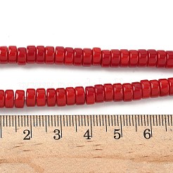 Chapelets de perles en verre opaques&nbsp;X-GLAA-I060-01C