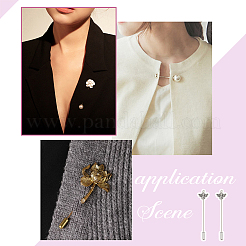 12 шт. брошь из сплава в тибетском стиле с латунными булавками с покрытием стойки JEWB-PH01260