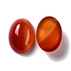 楕円形の天然カーネリアンカボション  染め＆加熱  20x15x6mm&nbsp;G-K020-20x15mm-05