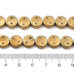 Гальванические нити из синтетических немагнитных гематитовых бусин G-B132-C01-01A