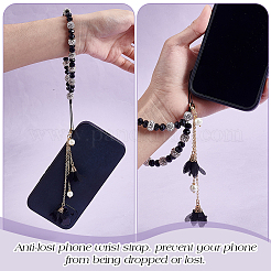 3 шт. 3-цветные ремешки для мобильного телефона со стразами из полимерной глины и стекла&nbsp;HJEW-PH01981