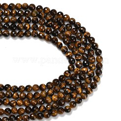 Природных тигровый глаз бисер нитей&nbsp;G-C280-B21-8mm