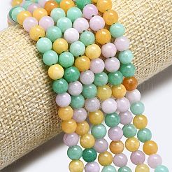 Натуральный Malaysia нефритовые бусы пряди&nbsp;G-L645-A01-6mm-34