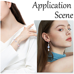 80 шт. переливающиеся акриловые бусины с УФ-покрытием MACR-SC0001-15