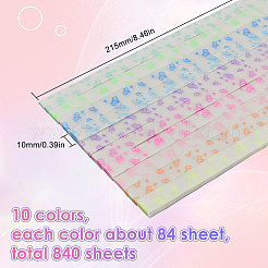 4 комплект светящейся счастливой звезды оригами из бумаги&nbsp;DIY-SC0027-36C