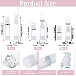 6шт 3 стиль пустой пластиковый пресс-насос&nbsp;MRMJ-BC0003-30