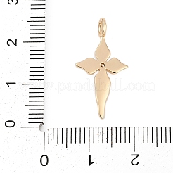 Pendentifs en zircone cubique clair en laiton&nbsp;KK-Q096-07A-G
