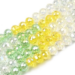 Стеклянные бусины с гальваническим покрытием &nbsp;EGLA-D300-06-6mm-21