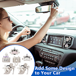 Автомобильные воздухозаборники со стразами из сплава&nbsp;HJEW-OC00244