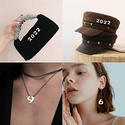 80 шт. 10 стиля акриловые пришивные стразы FIND-FG0001-23