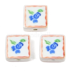 Печатные ручной фарфоровые бусы&nbsp;PORC-G016-04C