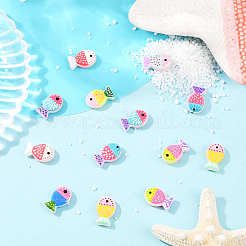 16шт. 8-х цветные стеклянные бусины&nbsp;LAMP-PA0001-38