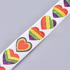 Рулон наклеек в форме сердца DIY-K027-A01