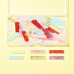 50 шт. стеклянные подвески с краской для выпечки&nbsp;GLAA-FS0001-91