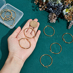 5 пара серег-колец из нержавеющей стали 304 EJEW-ME0001-09