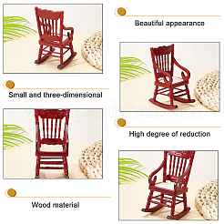 Décorations pour la maison en bois naturel&nbsp;DJEW-WH0007-95A