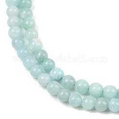 Природных амазонит бисер нитей G-F461-12-4mm-01