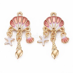 Подвески из эмали и сплава&nbsp;X-ENAM-S126-118C-NR