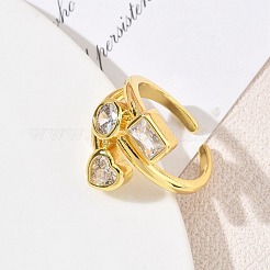 Orecchini a cerchio aperti in ottone con pavé di zirconi cubici&nbsp;CU-CBAC7F3-01G