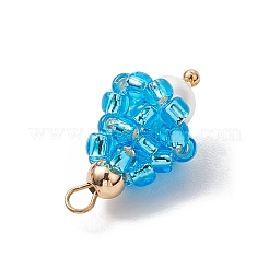 Подвески-слезинки из стеклянных бусин&nbsp;PALLOY-MZ00636