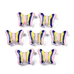 Прозрачные бусины из акриловой эмали TACR-G040-05B