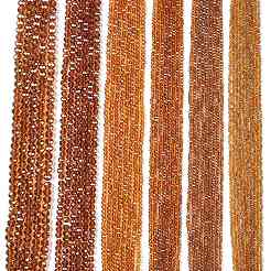 Стеклянные бусины с гальваническим покрытием  EGLA-A044-T1mm-A04