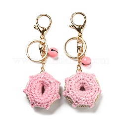 Вязаный крючком пищевой брелок из хлопка KEYC-PW0002-108H