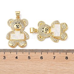 Латунные микро проложить кубического циркония подвески KK-D057-07G