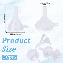 20 tramoggia imbuto in plastica trasparente&nbsp;DIAM-DJ0001-01D